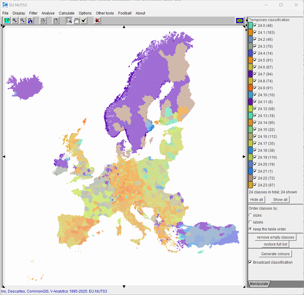 EU NUTS3 Map – K = 24